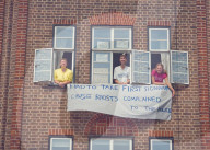 Police order removal of 'white silence is violence' banner in London
Flatmates told to replace banner hanging in Crouch End street with something less ‘offensive’