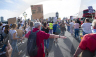 NHS workers march to Downing Street to demand a pay rise.