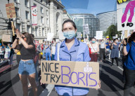 NHS workers march to Downing Street to demand a pay rise.