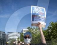 NHS workers march to Downing Street to demand a pay rise.