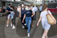 EU travel quarantine restrictions - travellers at Malaga airport 