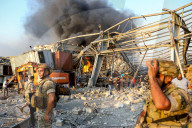 NEWS - Beirut: Verletzte und erste Rettungsdienste nach Explosion 