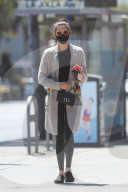 Nina Dobrev is seen leaving Yogurtland in West Hollywood. 