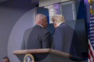 President Donald Trump Removed from Briefing Room by Secret Service