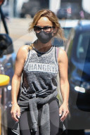 Chef Giada De Laurentiis is seen leaving Erewhon in Los Angeles. 