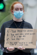 A-Level Students Protest Downgrading