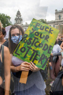 A Level Students Protest Downgrading of Results