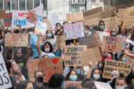 A Level Students Protest Downgrading of Results