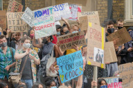 A Level Students Protest Downgrading of Results