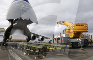 GIANT CARGO AIRCRAFT DELIVERS NEW RAF LOSSIEMOUTH SIMULATOR