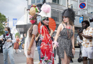 Pierre Garroudi fashion designer flashmob in New Bond Street, London. 
