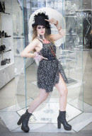 Pierre Garroudi fashion designer flashmob in New Bond Street, London. 
