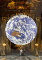 Luke Jerram's Gaia displayed in the Painted Hall
