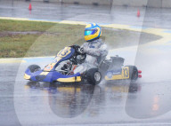 ROYALS - Prinz Carl Philip von Schweden nimmt bei starkem Regen am Kart-Rennen im GTR-Motorpark in Eskilstuna, Schweden, teil
