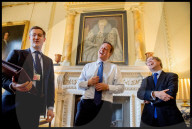 David Cameron leaves Downing St with his Family