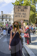 Climate change activists from the Extinction Rebellion start a couple of weeks actions around the Houses of Parliament. They block and occupy roads around the Parliament. They are asking the MPs to back The Climate and Ecological Emergency Bill (CEE Bill)
