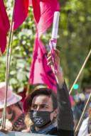 Climate change activists from the Extinction Rebellion start a couple of weeks actions around the Houses of Parliament. They block and occupy roads around the Parliament. They are asking the MPs to back The Climate and Ecological Emergency Bill (CEE Bill)