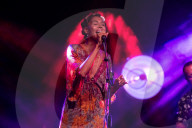 Ayo performs live in Biot.