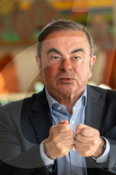 PORTRAIT - Carlos Ghosn im TV-Interview anfangs März in Beirut
