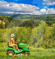 FEATURE -  Wie ihn Gott erschaffen hat: Rancher Dick Powers arbeitet gern im Adamskostüm