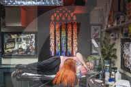 Make mine a Direwolf! The GoT tattoo parlour. Hold the door ... Game of Thrones tattoos. Photograph: Sarah Lee for the Guardian
Shares
31
To celebrate the last season of the fantasy behemoth, superfans have been queuing round the block for free tattoos