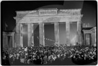Berlin Germany. Reunification day and night 3 October 1990.