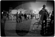 Berlin Germany. Reunification day and night 3 October 1990.