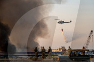 NEWS -  Beirut: Grossbrand im Hafen Wochen nach der Explosion