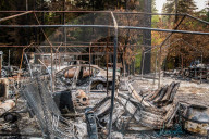 NEWS - ZerstÃ¶rung nach den WaldbrÃ¤nden im Santa Cruz County, Kalifornien