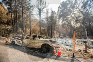 NEWS - ZerstÃ¶rung nach den WaldbrÃ¤nden im Santa Cruz County, Kalifornien