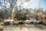NEWS - ZerstÃ¶rung nach den WaldbrÃ¤nden im Santa Cruz County, Kalifornien