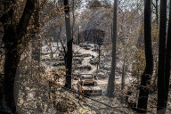 NEWS - ZerstÃ¶rung nach den WaldbrÃ¤nden im Santa Cruz County, Kalifornien