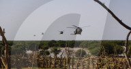 ROYAL AIR FORCE CHINOOKS CONDUCT SUPPORT OPERATIONS IN WEST AFRICA
