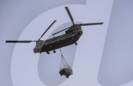 ROYAL AIR FORCE CHINOOKS CONDUCT SUPPORT OPERATIONS IN WEST AFRICA