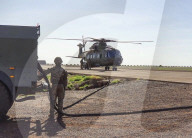 ROYAL AIR FORCE CHINOOKS CONDUCT SUPPORT OPERATIONS IN WEST AFRICA