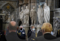 Boris Johnson attends the Battle of Britain Service