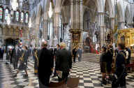 Boris Johnson attends the Battle of Britain Service