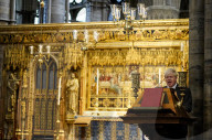 Boris Johnson attends the Battle of Britain Service