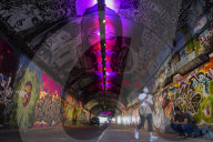 Covid Graffiti Tunnel