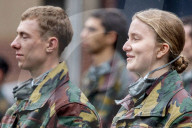 ROYALS - König Philippe von Belgien an der Militärparade seiner Tochter Prinzessin Elisabeth