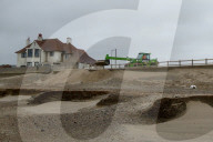 Gale-force winds blow away £20m sandscaping project in North Norfolk.