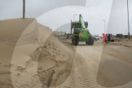 Gale-force winds blow away £20m sandscaping project in North Norfolk.