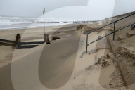 Gale-force winds blow away £20m sandscaping project in North Norfolk.