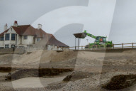 Gale-force winds blow away £20m sandscaping project in North Norfolk.
