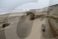 Gale-force winds blow away £20m sandscaping project in North Norfolk.