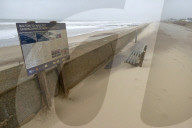 Gale-force winds blow away £20m sandscaping project in North Norfolk.