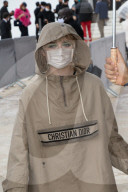 Paris Fashion Week. Arrivees au defile Dior