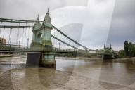 Hammersmith Bridge closes to all traffic including pedestrians, cyclists and boats going under it after cracks in the bridge appeared to worsen by the heatwave