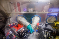 UK scientists begin study of how long Covid can survive in the air. Researchers will test length of time virus stays infectious in different climatic conditions