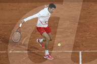 SPORT - Tennis: Novak Djokovic gegen Daniel Elahi Galan am French Open